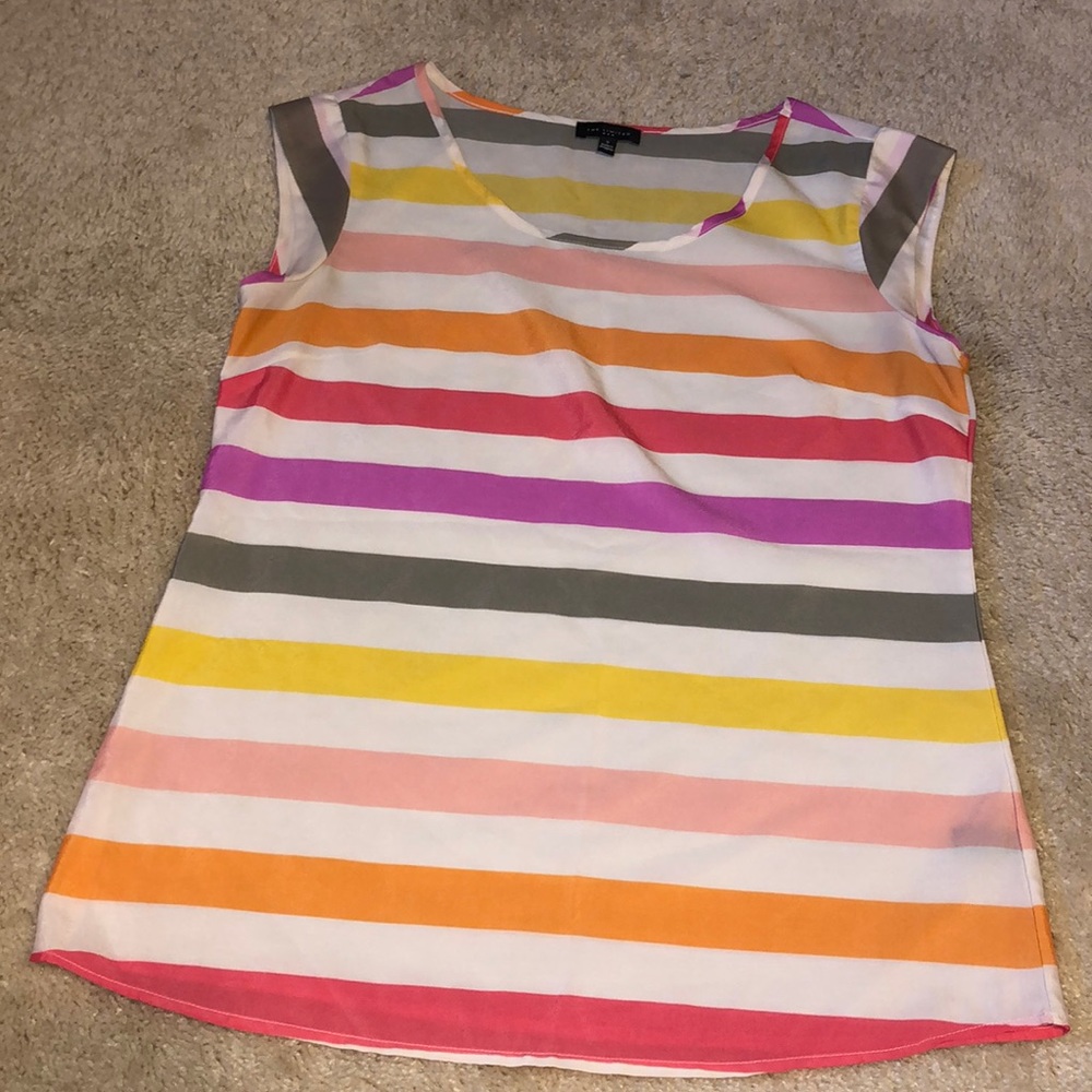 Limited stripped short sleeve t